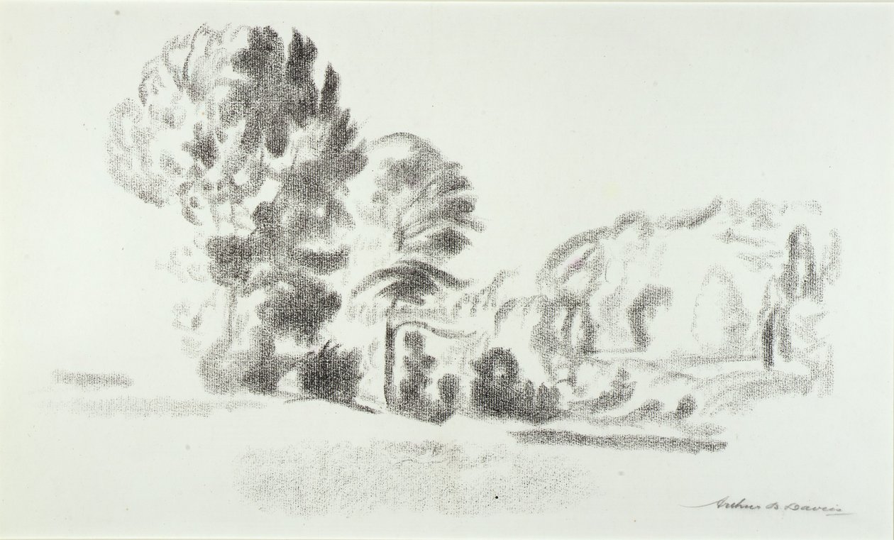 A Rockland-tó partja alkotó: Arthur B. Davies