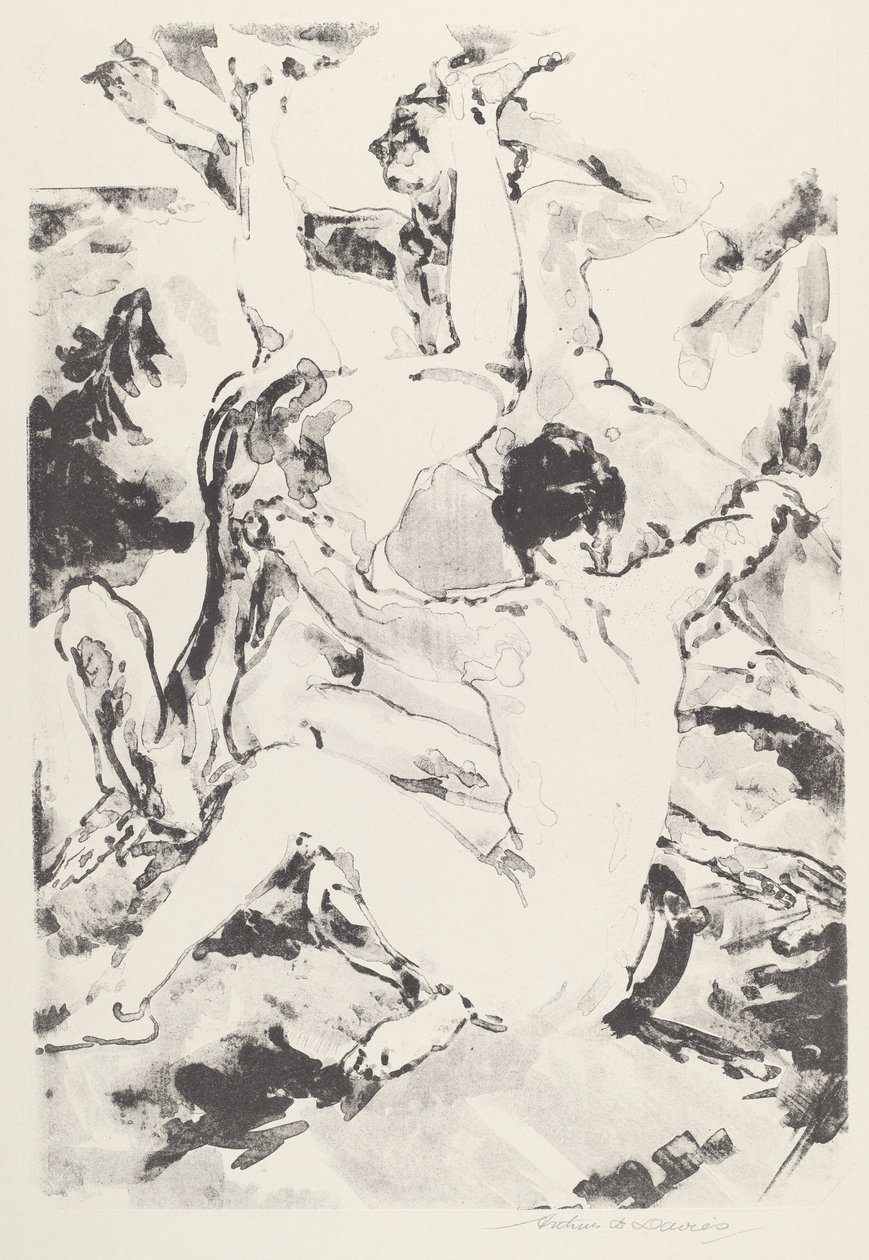 Három akrobata alkotó: Arthur B. Davies