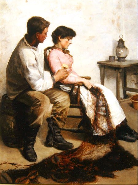 Udvarlás, 1887 (párért lásd: 238986) alkotó: Arthur Bateman