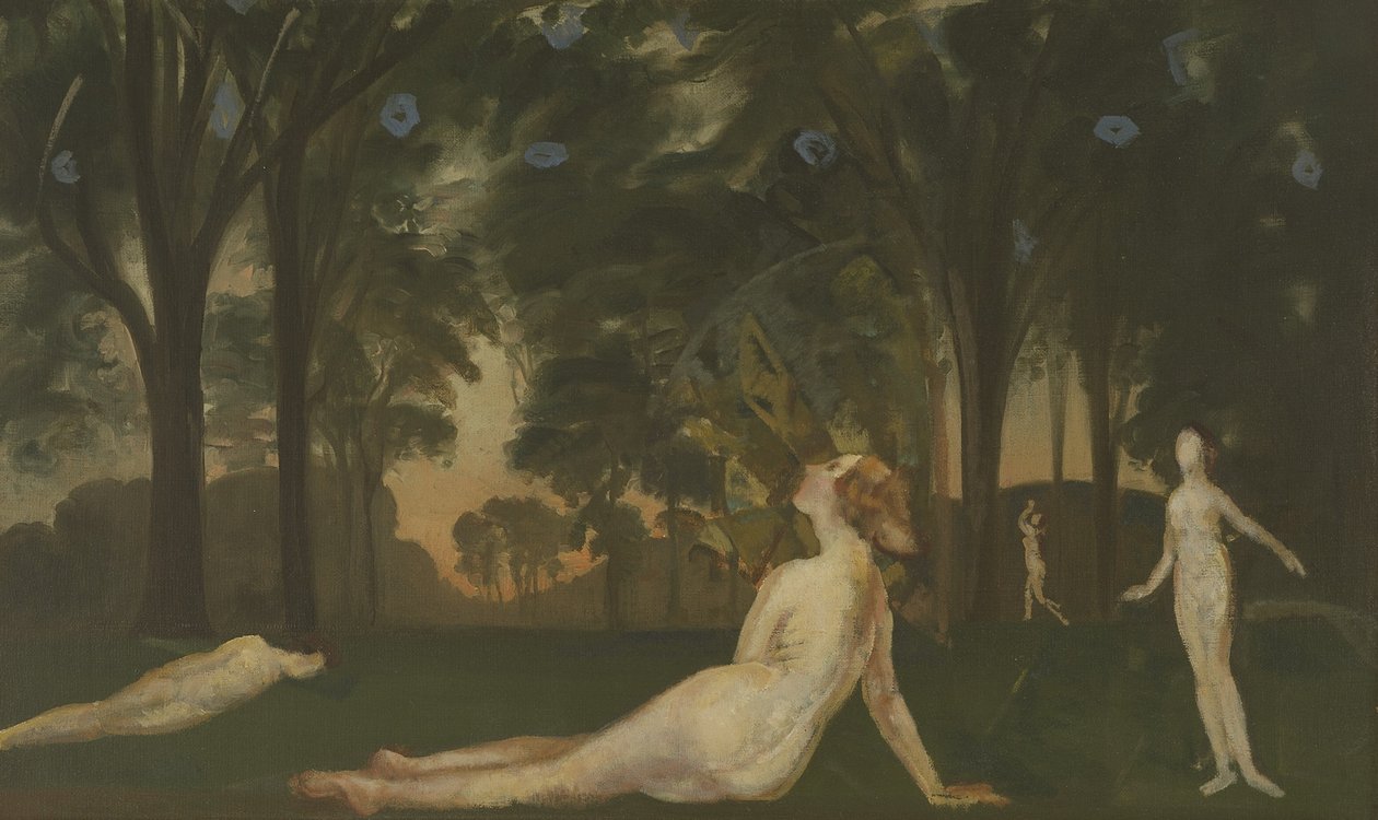 Nyár folyosója, 1910 körül (olaj, vászon) alkotó: Arthur Bowen Davies