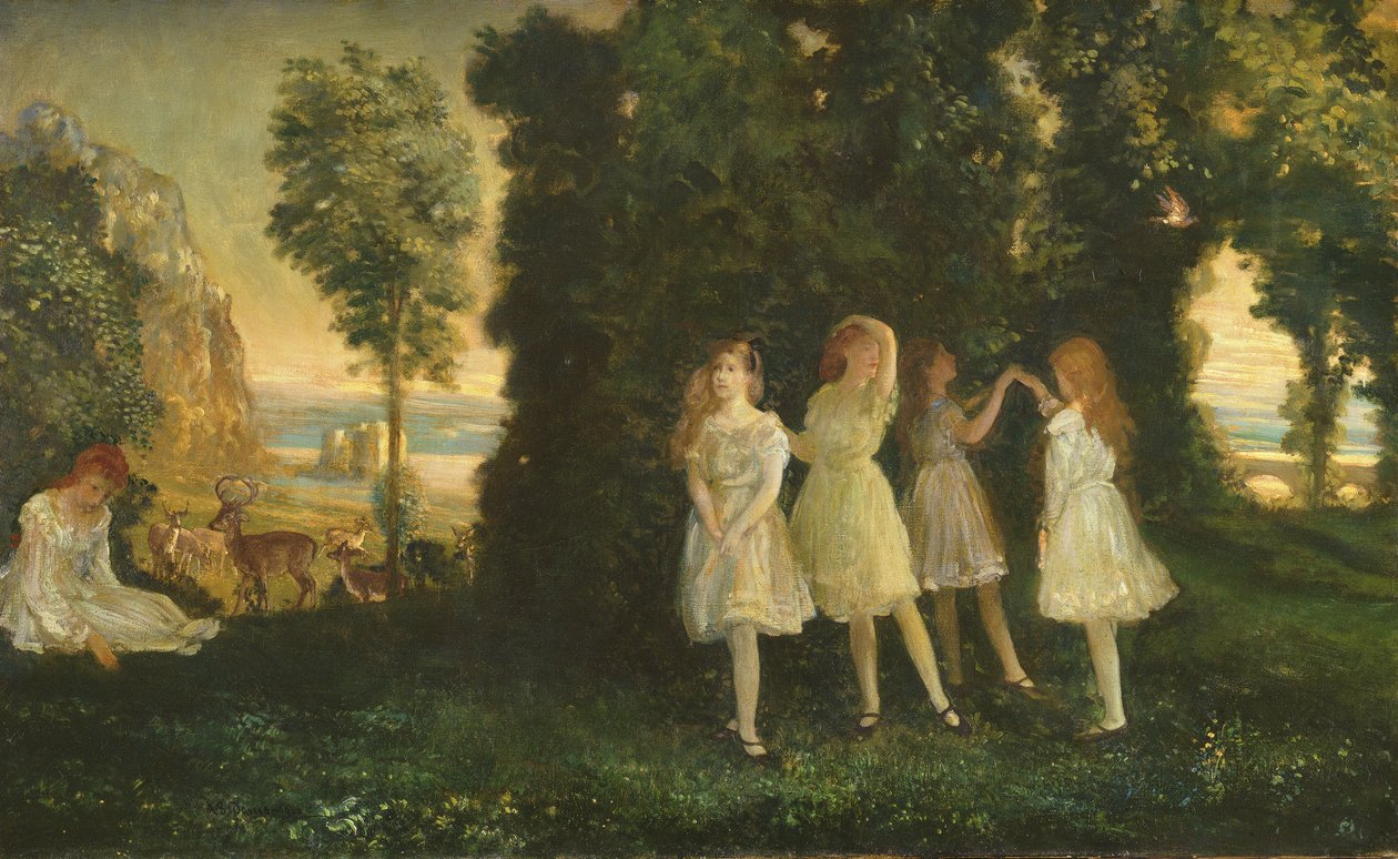 Táncoló gyerekek, 1902 alkotó: Arthur Bowen Davies