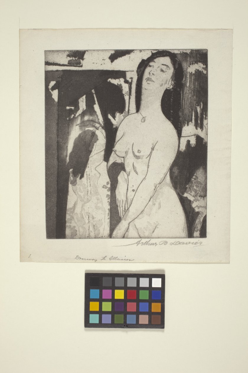 Doorway to Illusion (rézkarc és akvatinta) alkotó: Arthur Bowen Davies