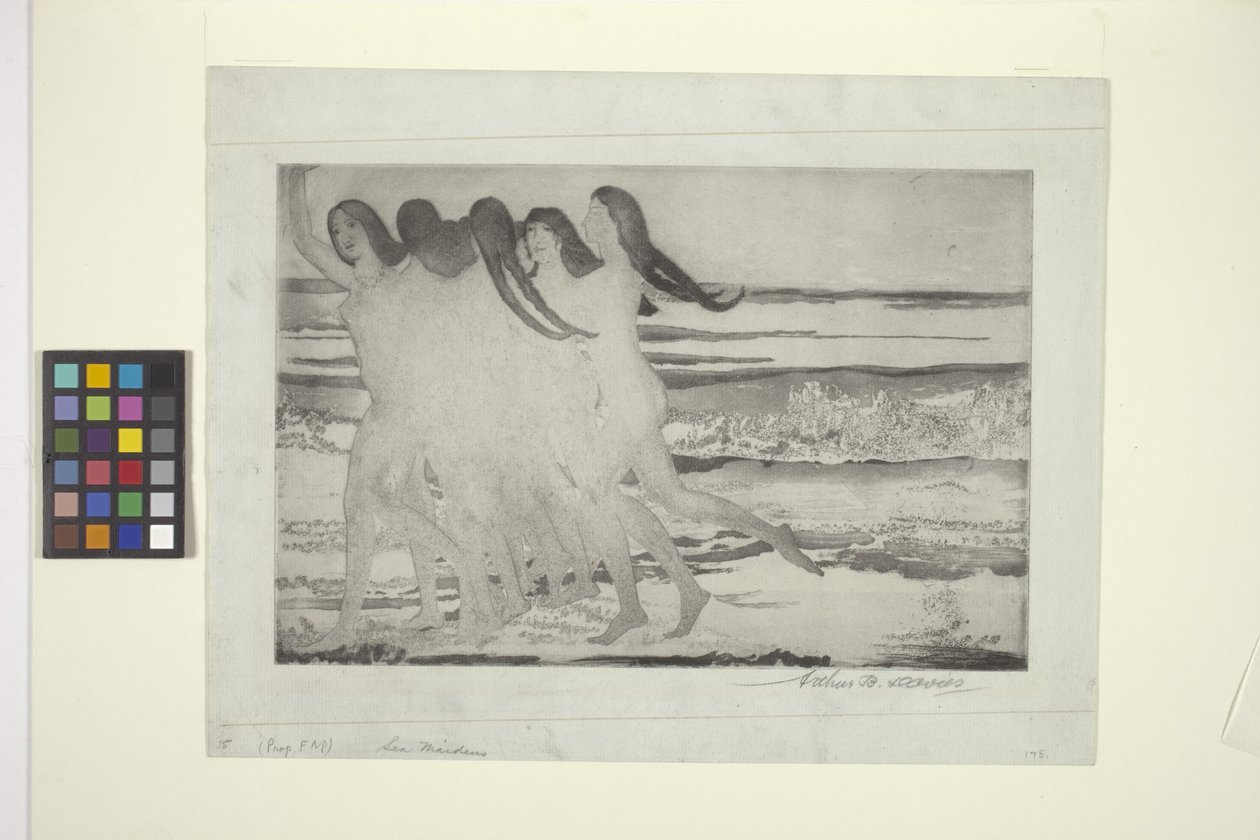 Sea Maidens (rézkarc és akvatinta) alkotó: Arthur Bowen Davies