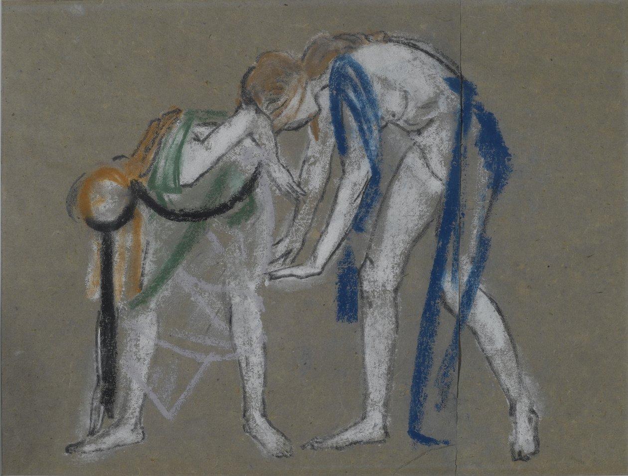 Tanulmány két táncosról, 1915-20 körül alkotó: Arthur Bowen Davies