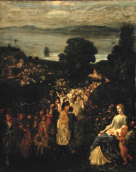 A tegnap gyermekei, 1898 körül (olaj, vászon) alkotó: Arthur Bowen Davies