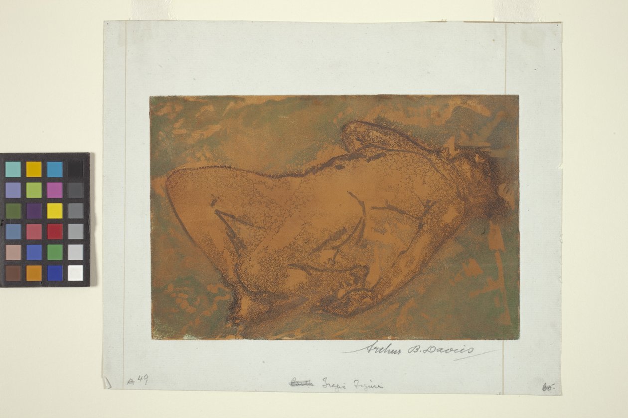 Tragikus figura (színes akvatinta) alkotó: Arthur Bowen Davies