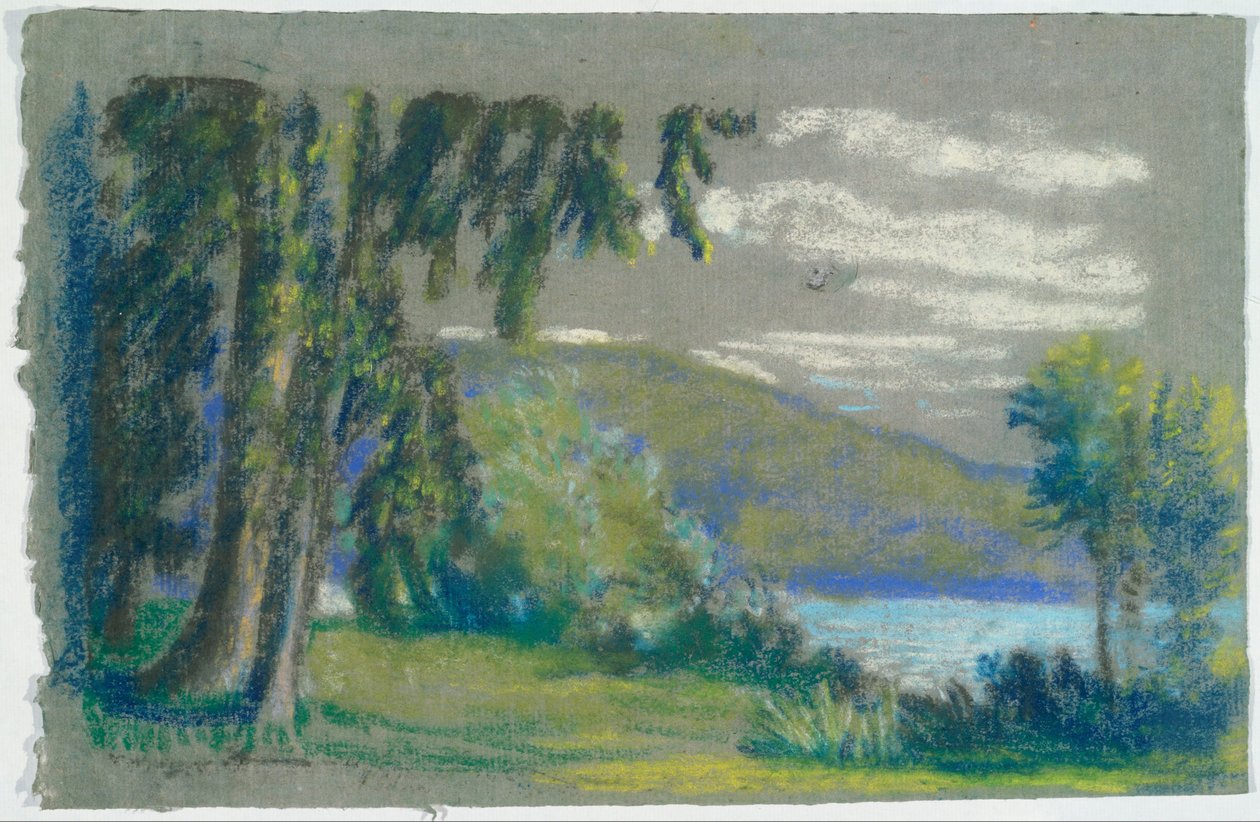 tájkép A.B. Davies könyv, 3. kiadás, 50 alkotó: Arthur Bowen Davies