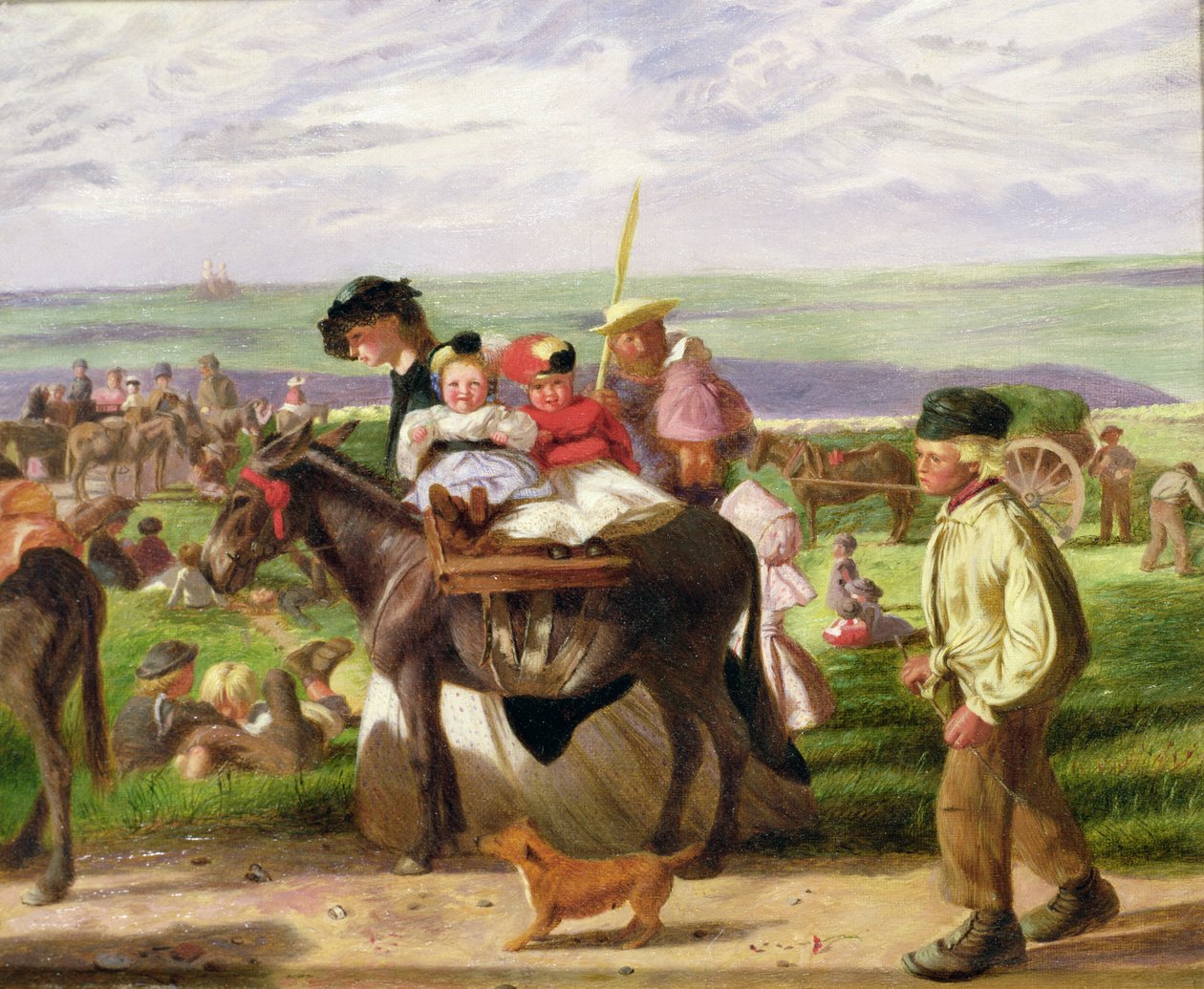 A tengerparton, a Pegwell-öbölben, Ramsgate közelében alkotó: Arthur Boyd Houghton