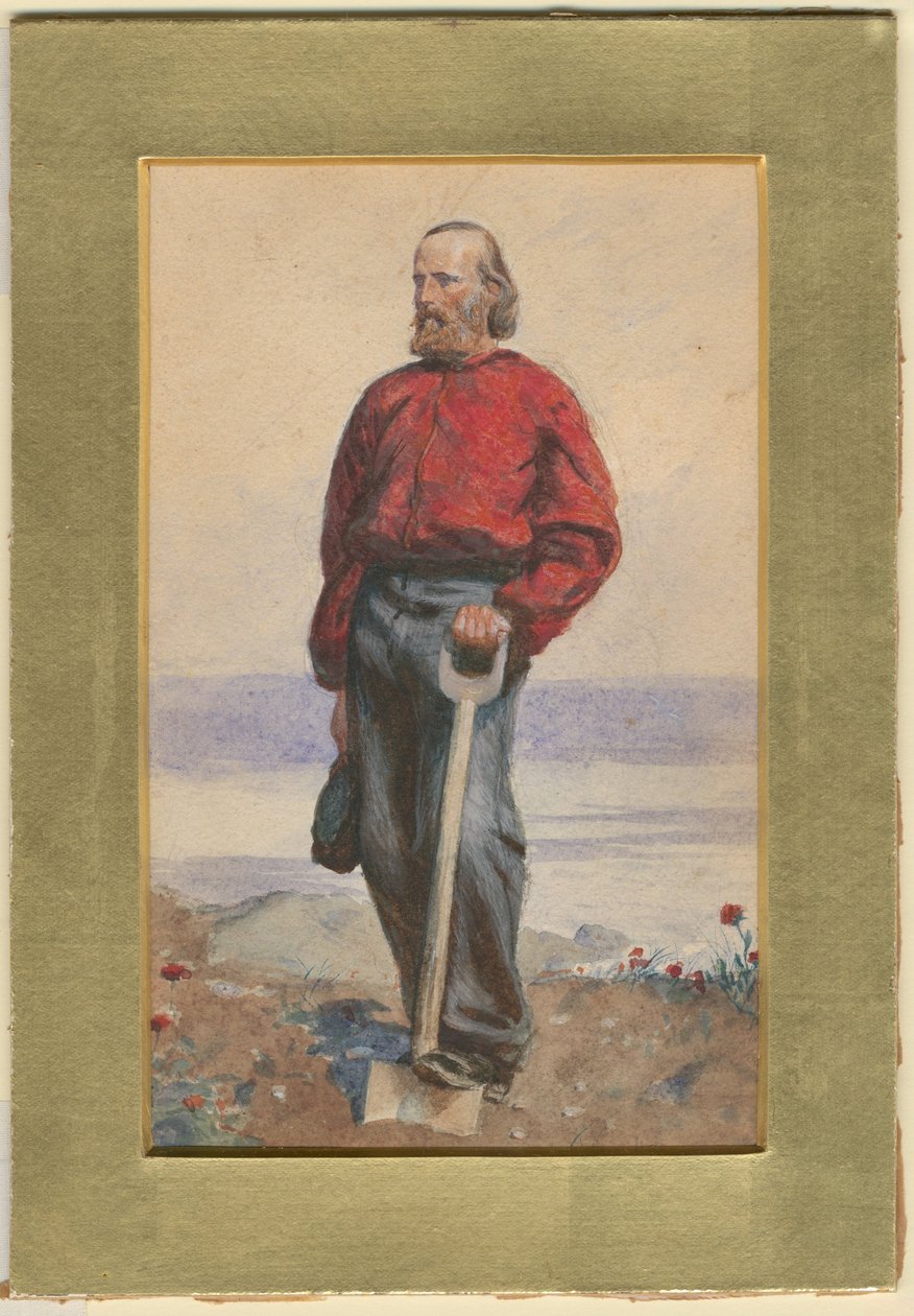Giuseppe Garibaldi-sziget a Capri-szigeten, 1860 alkotó: Arthur Boyd Houghton