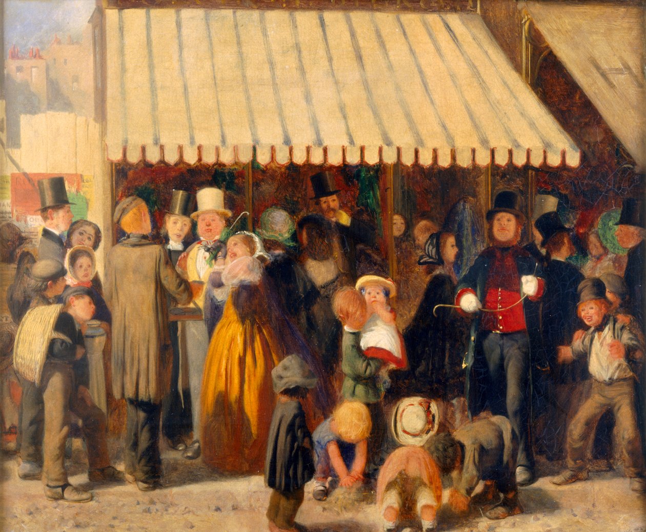 Jelenet a vásártéren (olaj, vászon) alkotó: Arthur Boyd Houghton