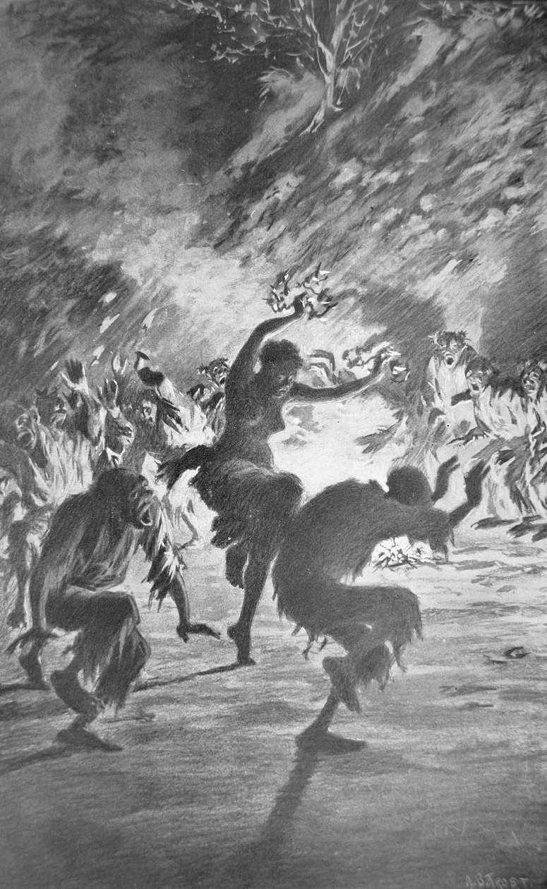 Haiti Voodoo rituálé alkotó: Arthur Burdett Frost
