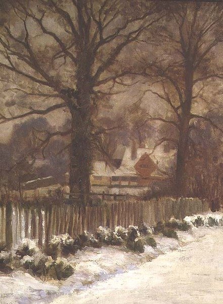 Szilfa a havas sávban (olaj, vászon) alkotó: Arthur Claude Cooke