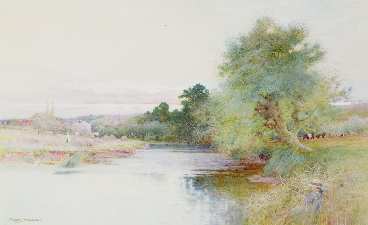 Szénaverés Marlow közelében alkotó: Arthur Claude Strachan