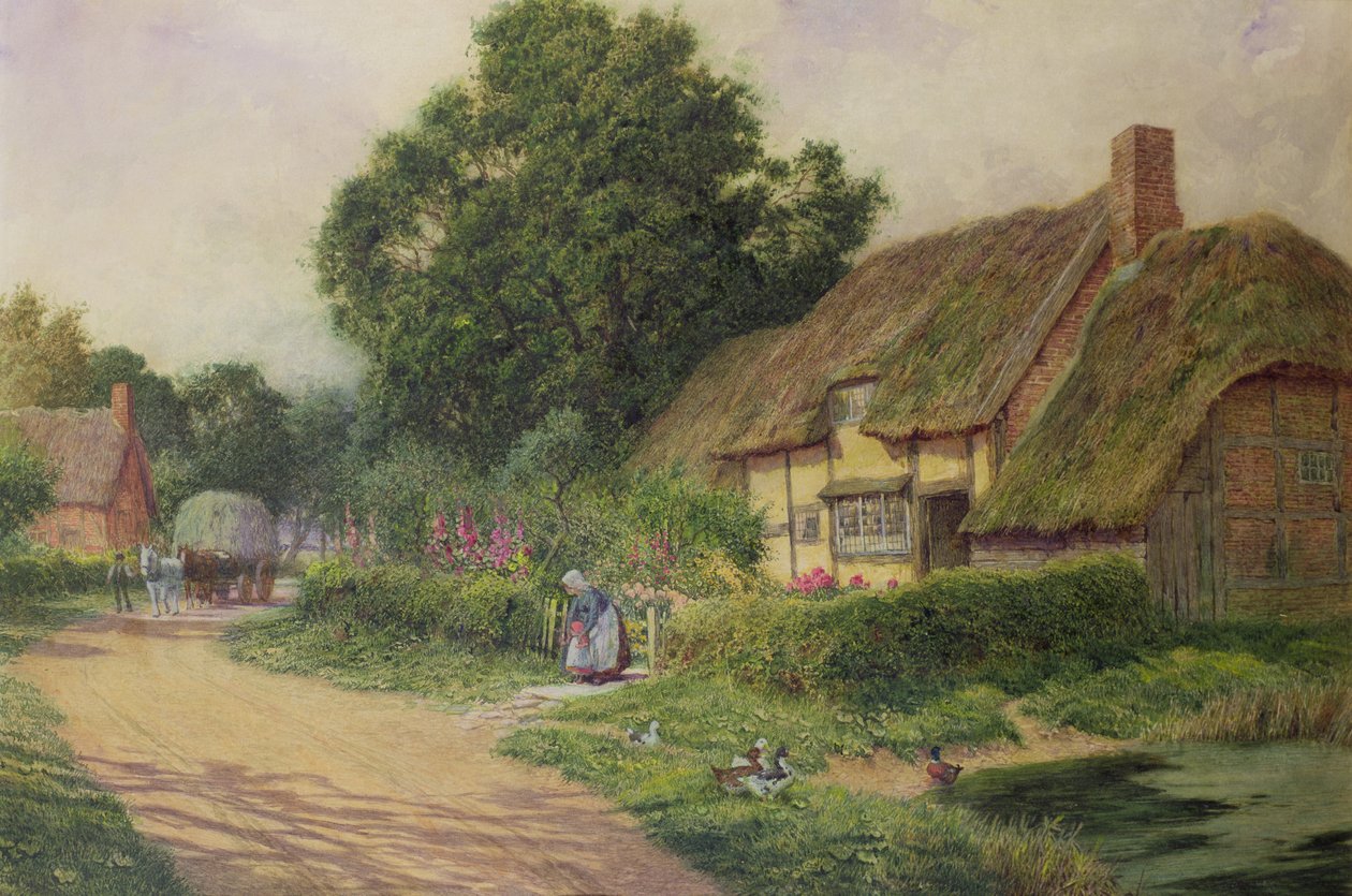 A szénakocsi érkezése alkotó: Arthur Claude Strachan