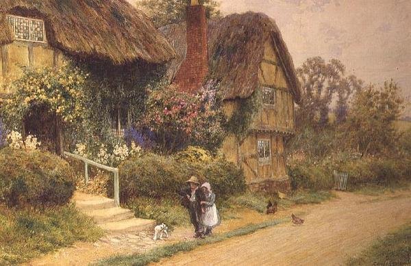 A nádfedeles kunyhó alkotó: Arthur Claude Strachan