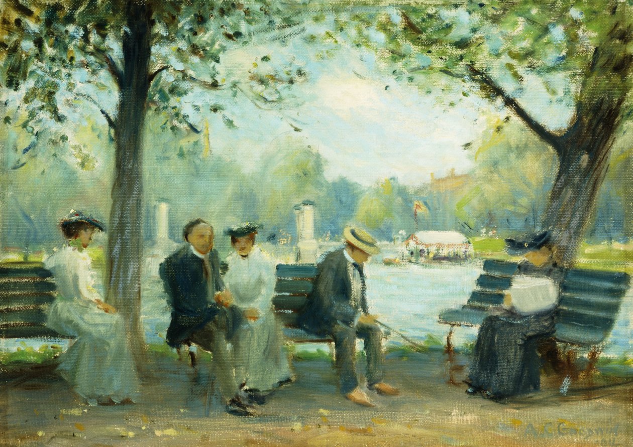A bostoni Public Gardensben alkotó: Arthur Clifton Goodwin