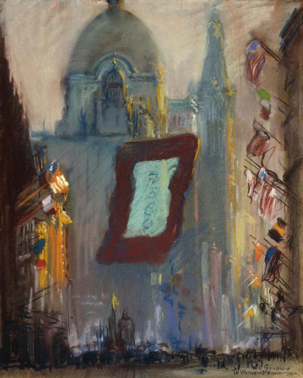 New York zászlókkal alkotó: Arthur Clifton Goodwin