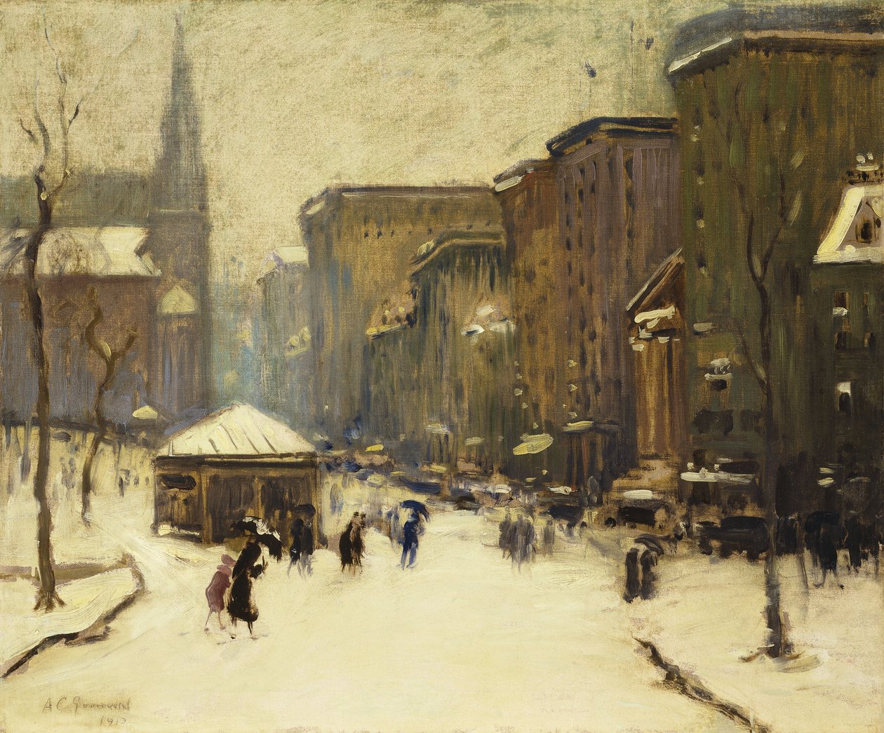 Park utcai templom hóban alkotó: Arthur Clifton Goodwin