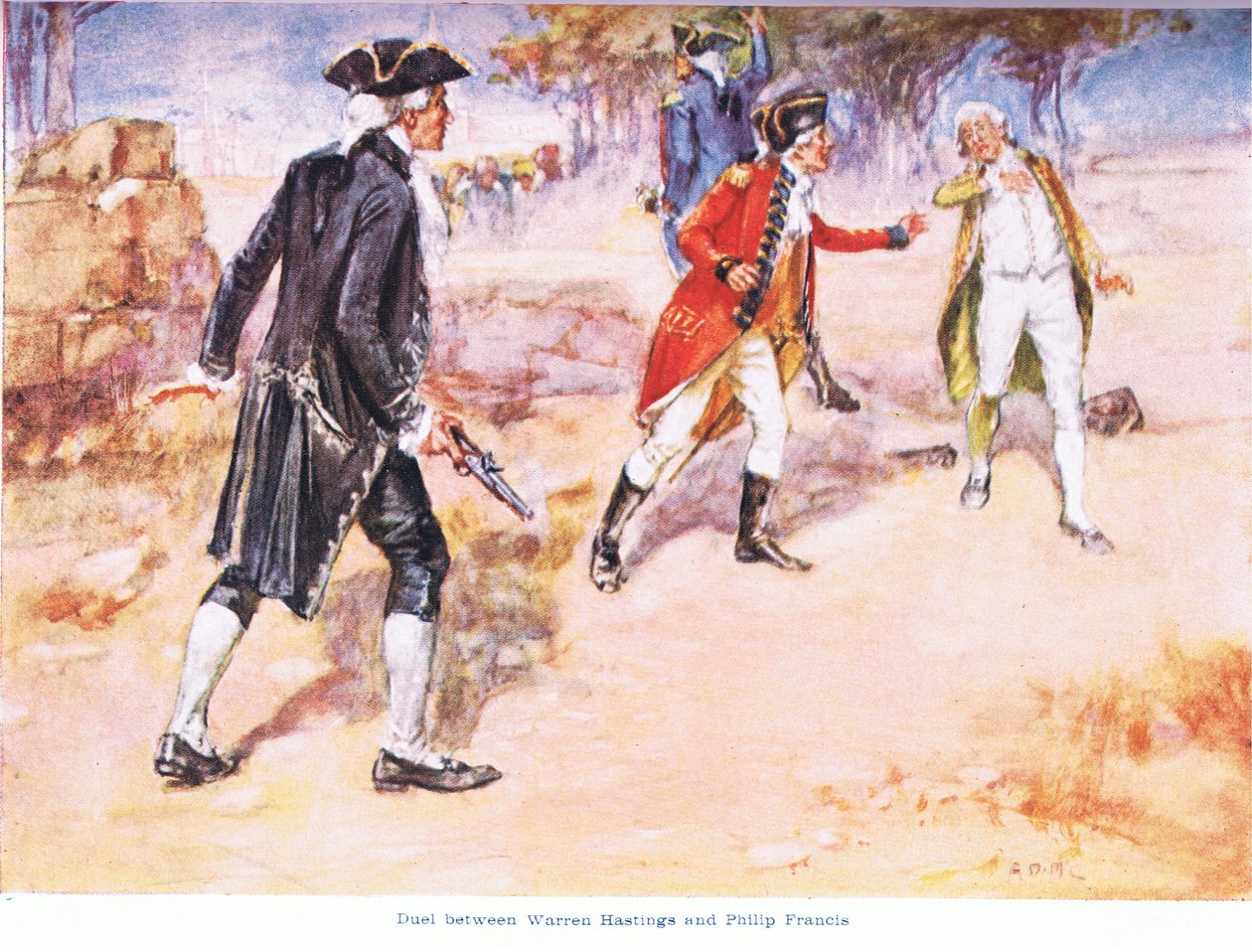 Párbaj Warren Hastings és Philip Francis között 1780-ban alkotó: Arthur David McCormick