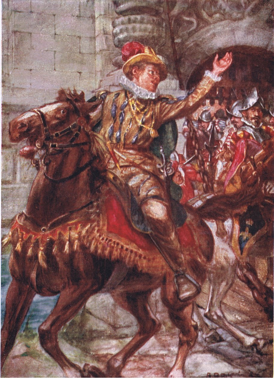 Ott a városotok, fiaim. Menj, vedd birtokba, illusztráció a Történelem romantikája: Hollandia, 1920-as évekből alkotó: Arthur David McCormick
