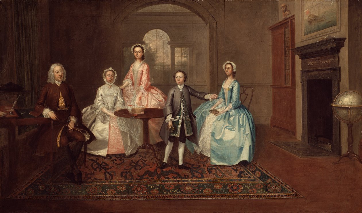 John Thomlinson és családja alkotó: Arthur Devis
