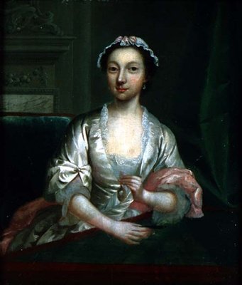 Elizabeth Faulkner, a művész feleségének portréja, 1742 körül (panel) alkotó: Arthur Devis