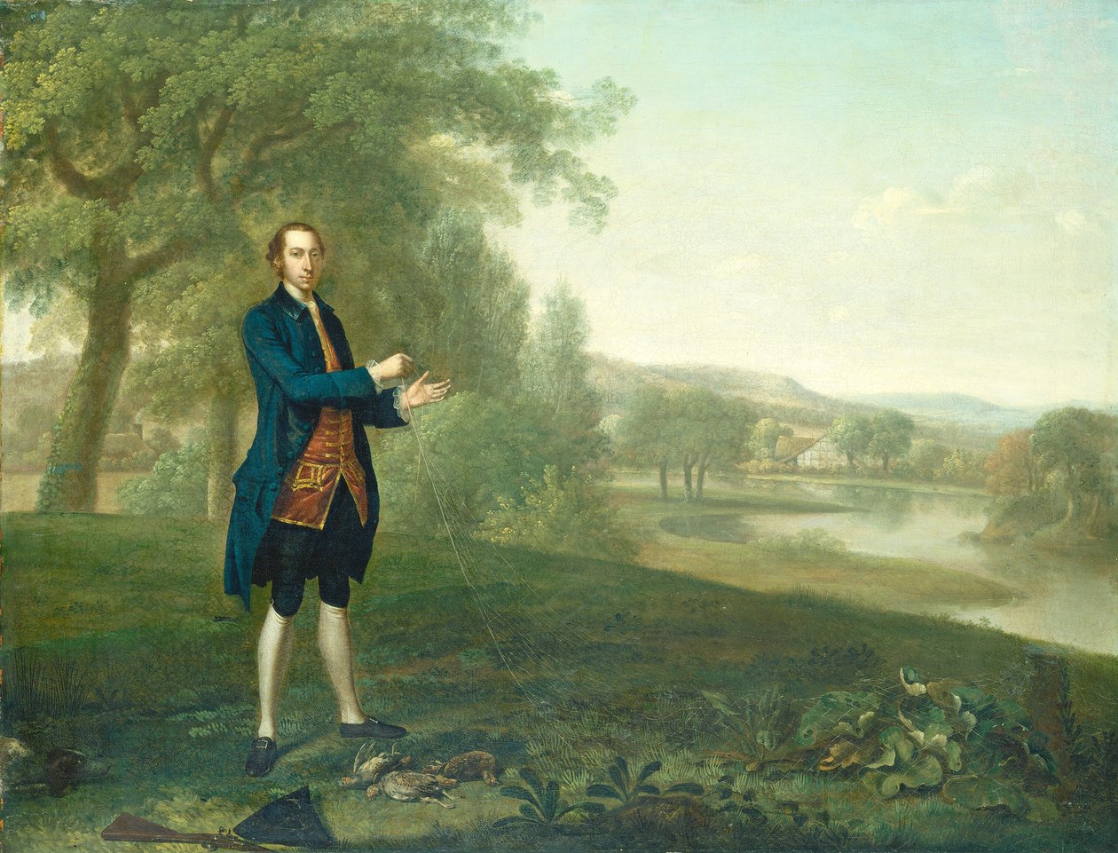 Egy úriember portréja, hálófogoly alkotó: Arthur Devis