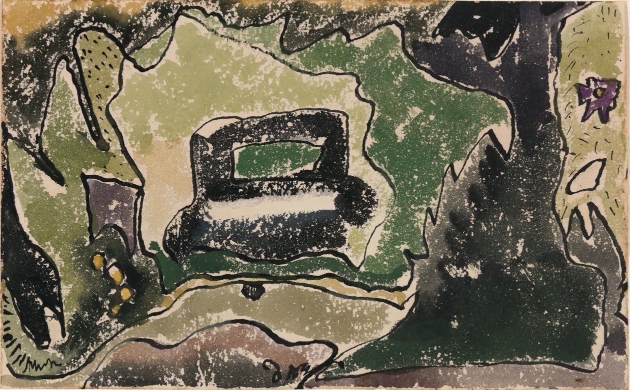 Autó az utca túloldalán alkotó: Arthur Dove