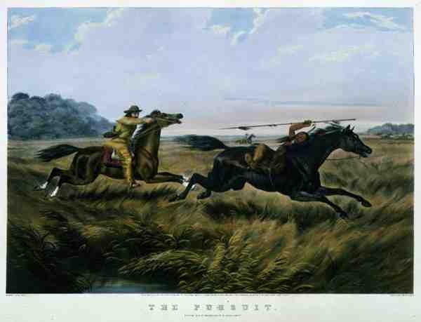 The Pursuit, pub. szerző: Currier & Ives alkotó: Arthur Fitzwilliam (after) Tait
