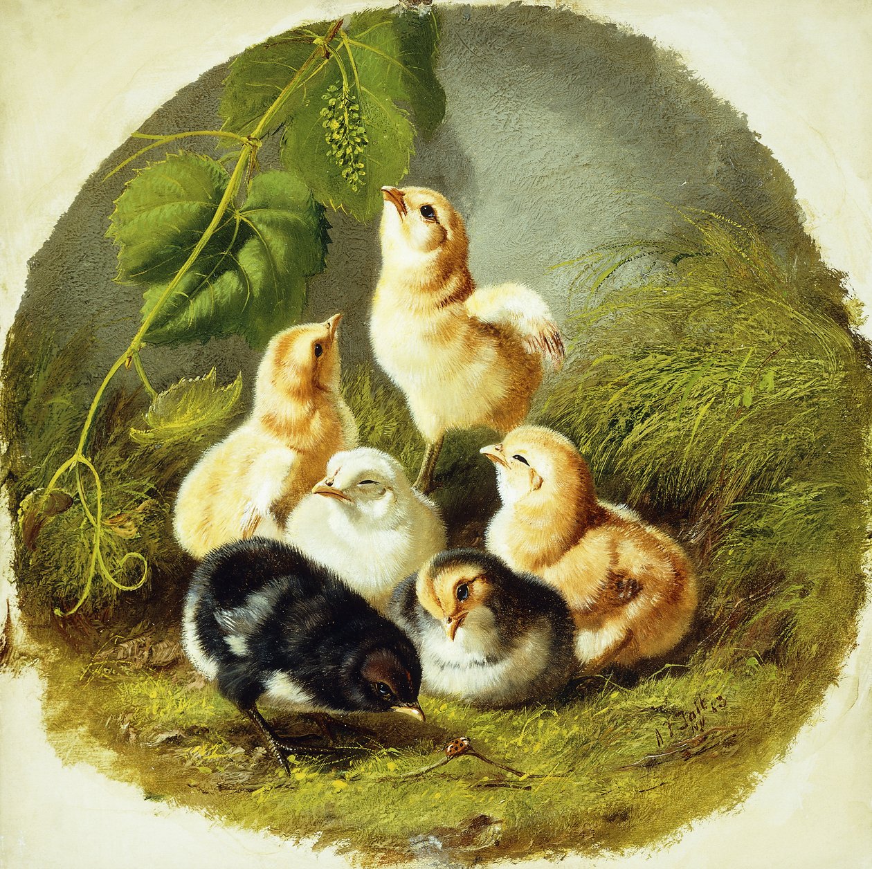 Csajok, 1863 alkotó: Arthur Fitzwilliam Tait