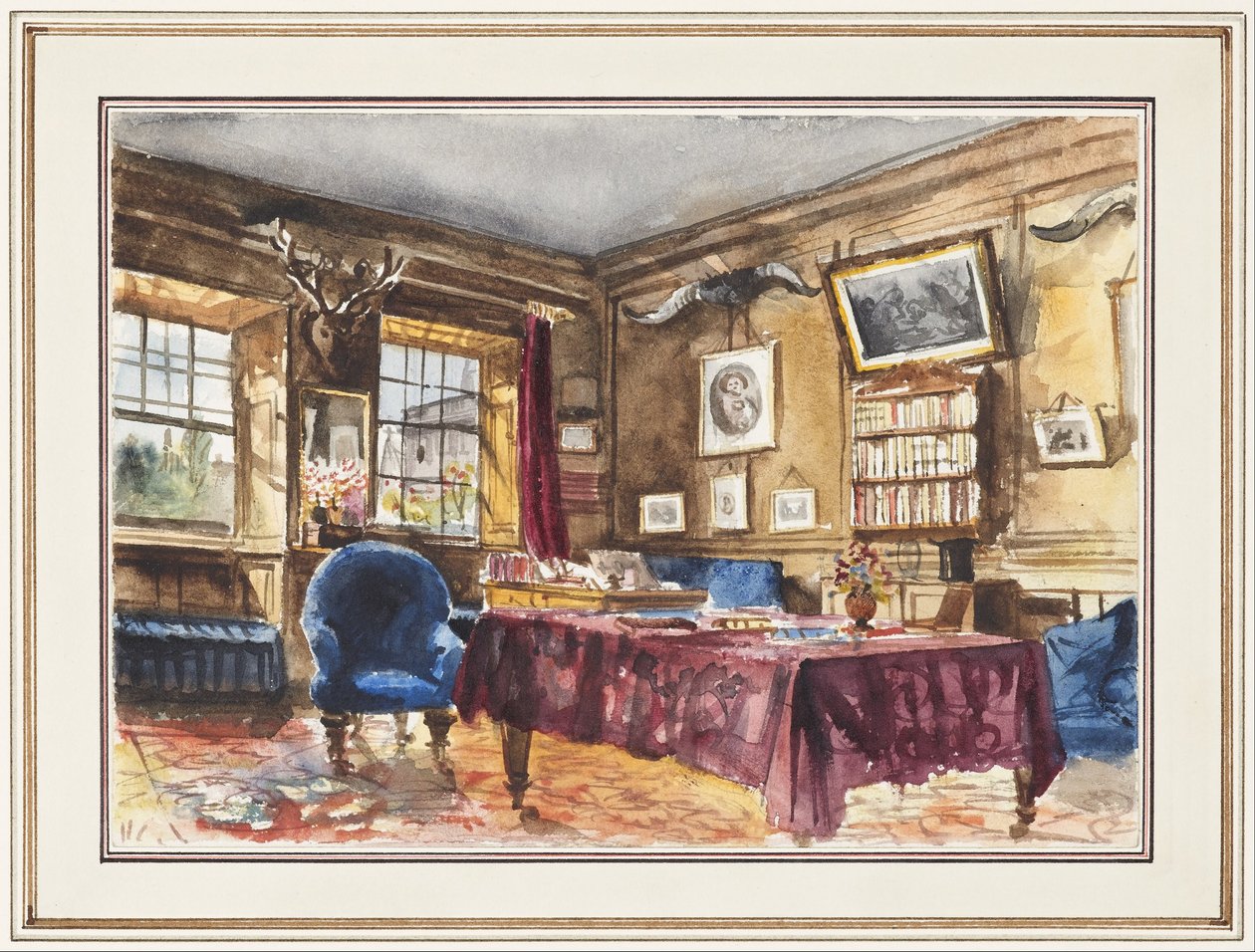 Pynson Wilmot Bennitt szobája, Trinity College, Oxford alkotó: Arthur Frederick Payne