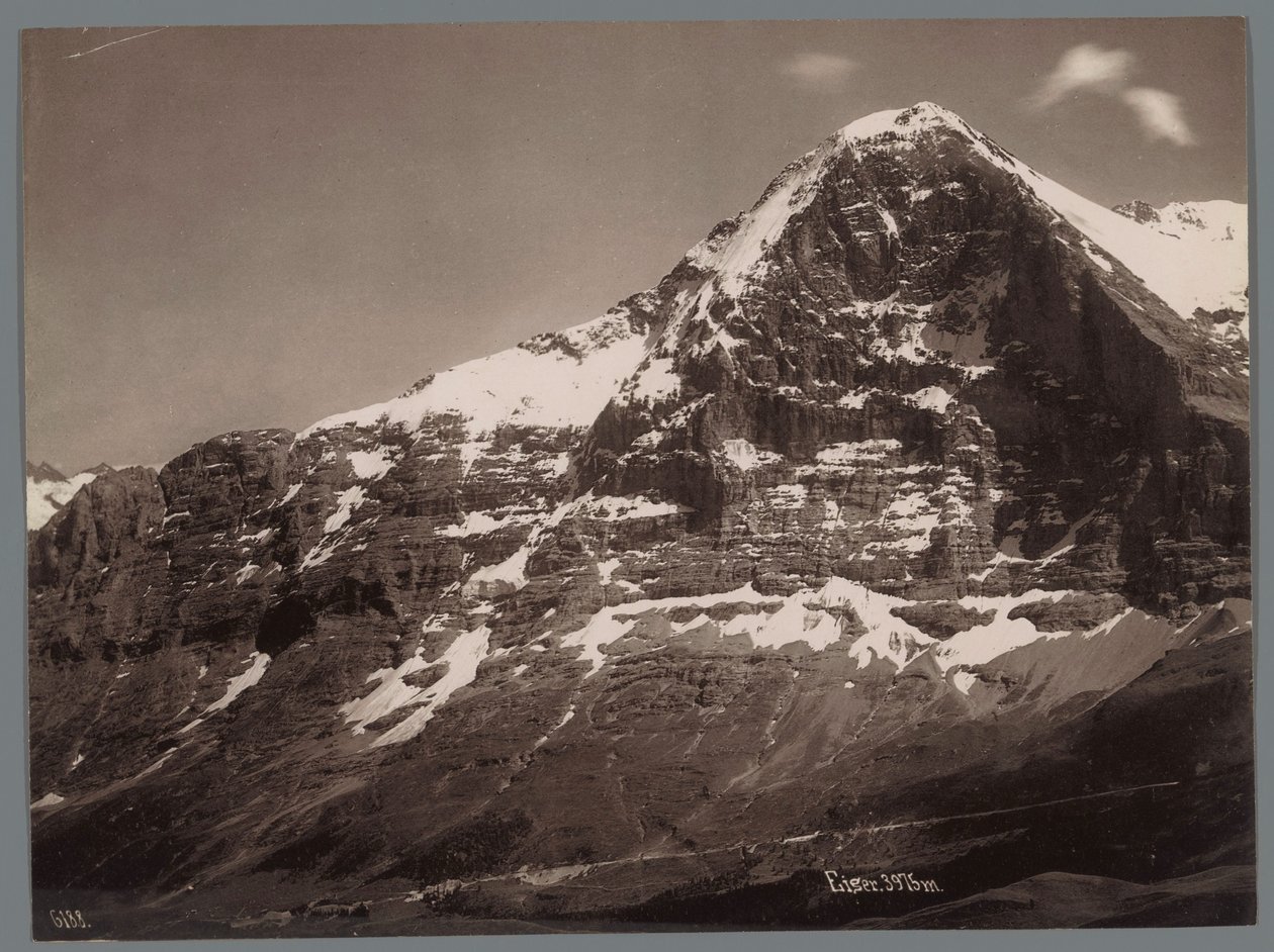 Kilátás az Eigerre a Berni-Alpokban Panoráma a Jungfraukette-ről (sorozat címe) alkotó: Arthur Gabler