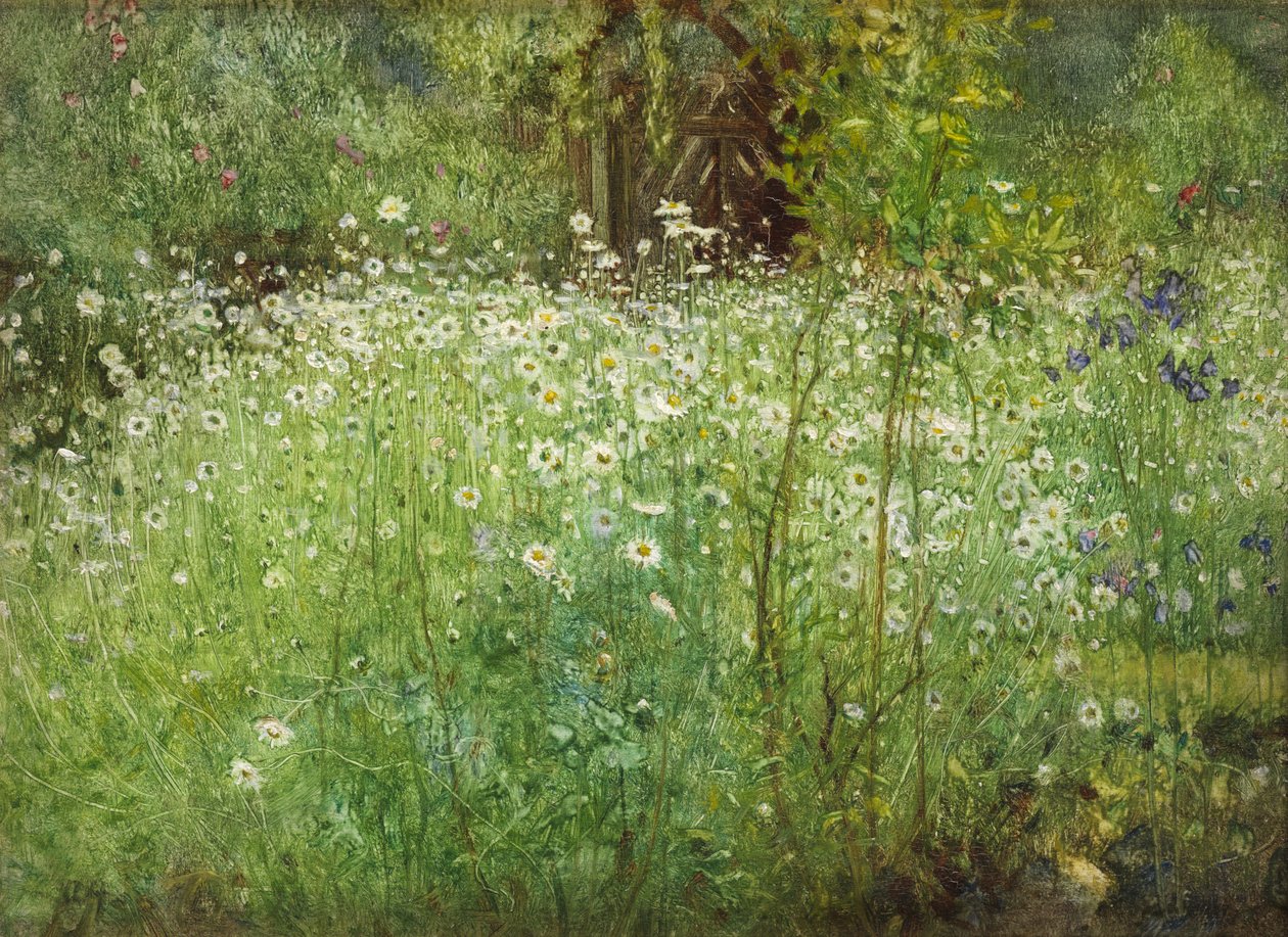 Ökörszem százszorszépek és íriszek, 1920 alkotó: Arthur Hacker