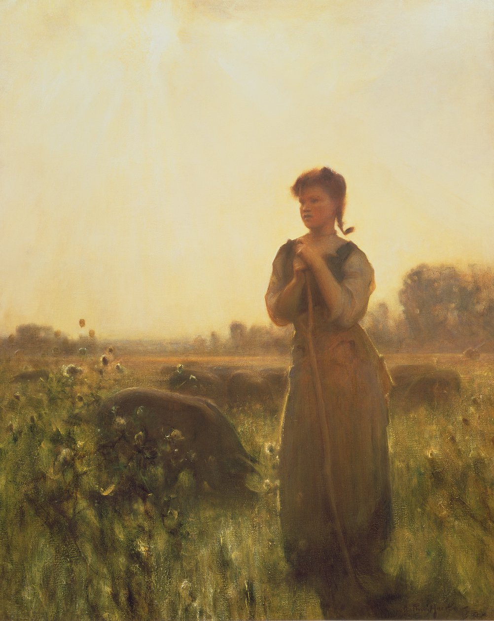 A tanyasi lány alkotó: Arthur Hacker