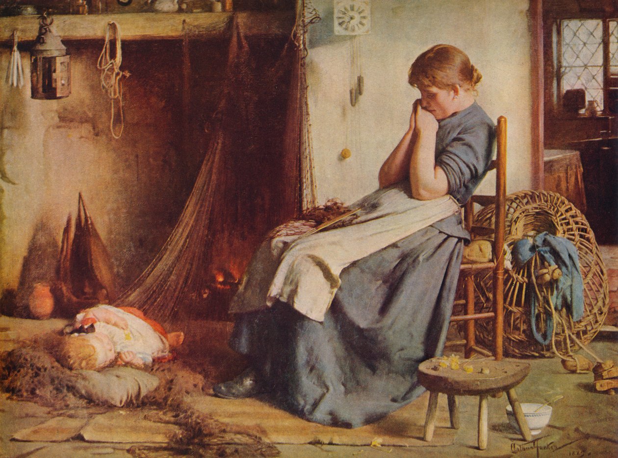 A halász felesége, 1885 c1940 alkotó: Arthur Hacker
