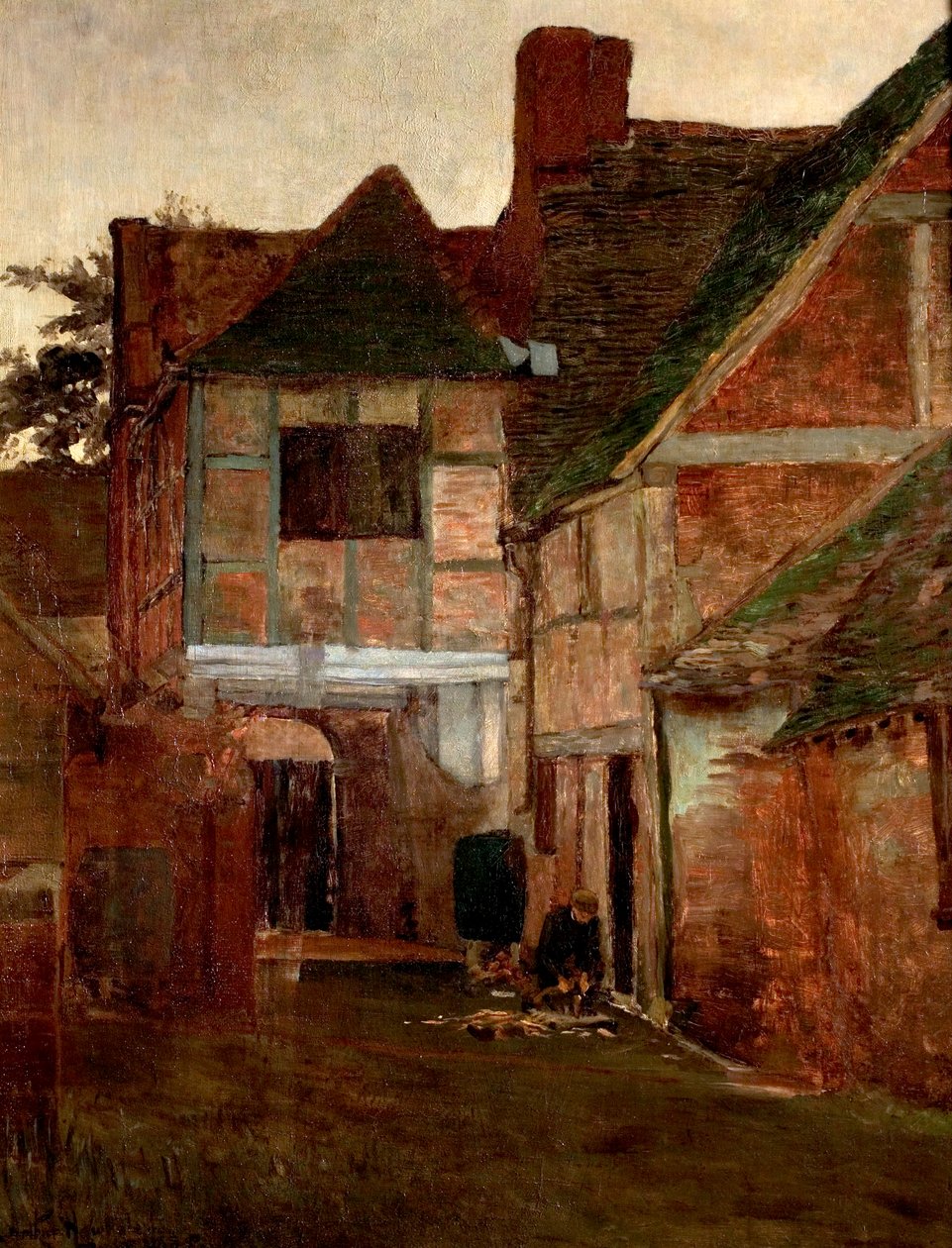 An Old Posting Yard, Surrey, 1885 alkotó: Arthur Hawksley