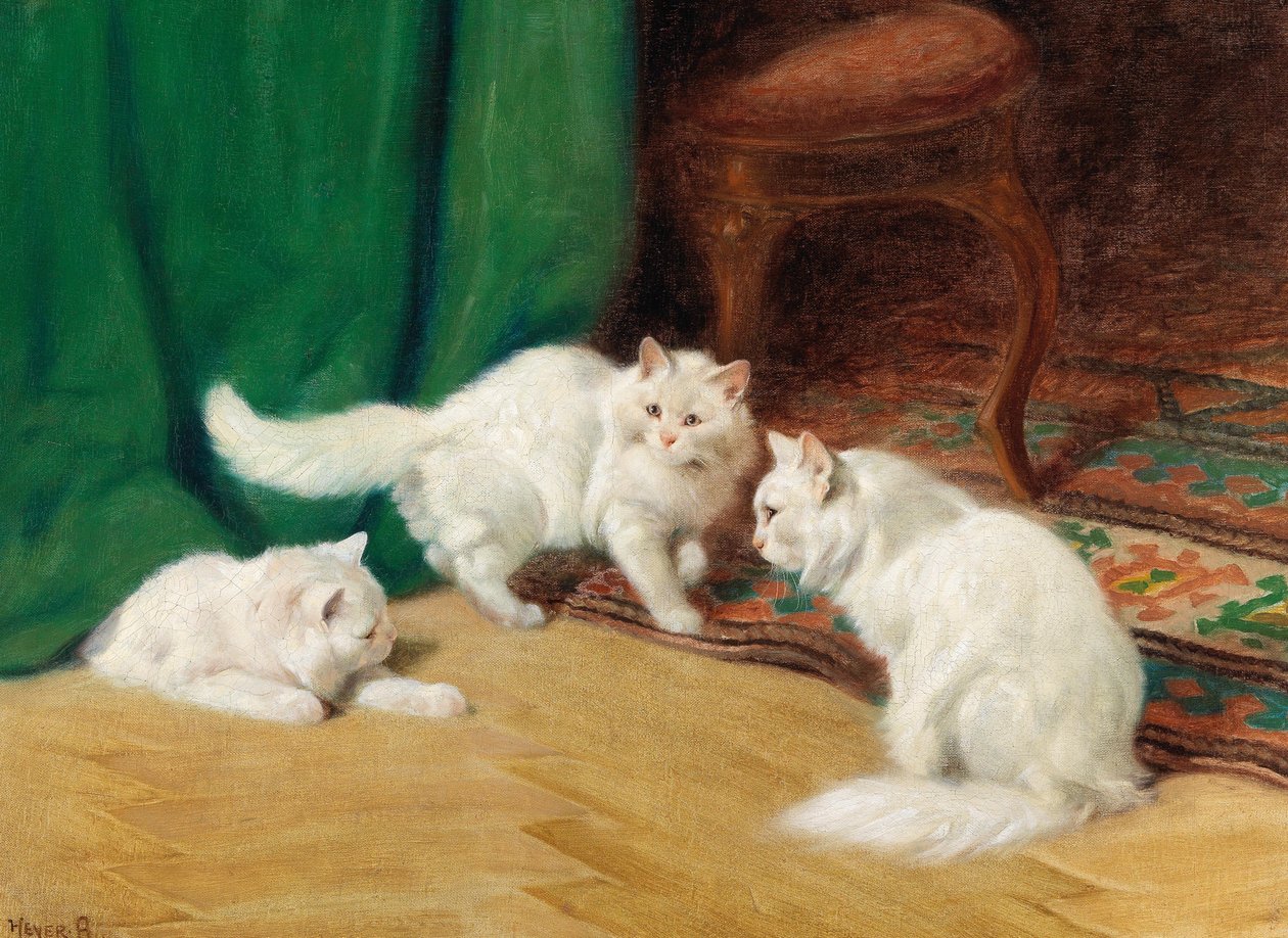 Beszélgetés macskák között, alkotó: Arthur Heyer