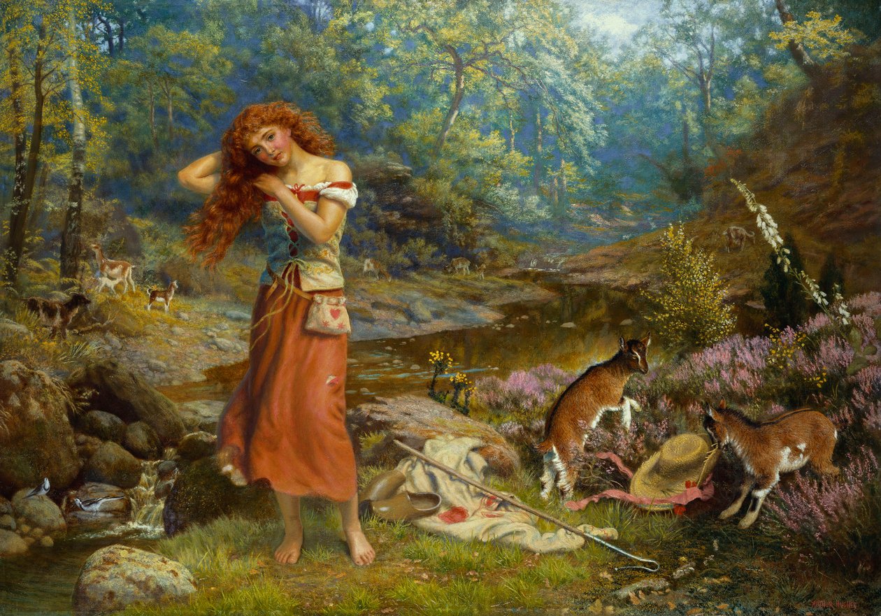 Audrey WC-je, 1897 alkotó: Arthur Hughes