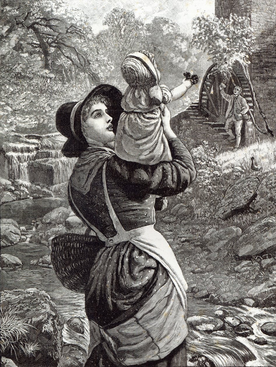 Haza a piacról, a Szabadidő órából, 1888 alkotó: Arthur Hughes
