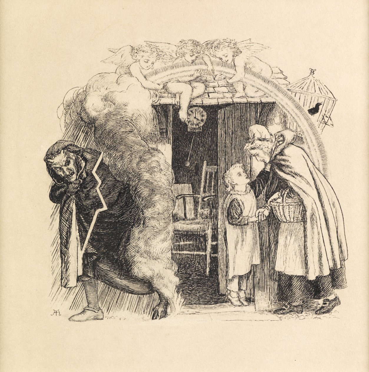 Kis őrző, 1871 alkotó: Arthur Hughes