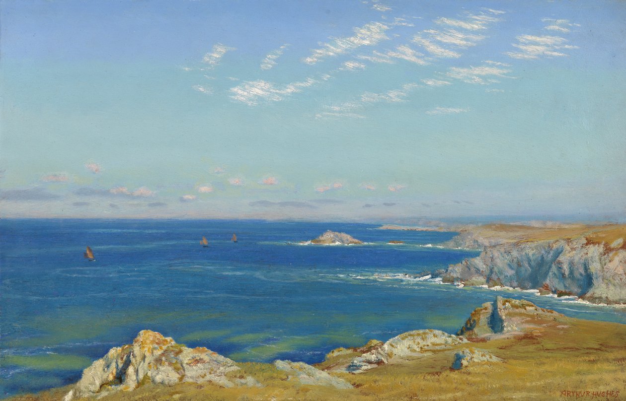 Newquay Headland, Cornwall alkotó: Arthur Hughes