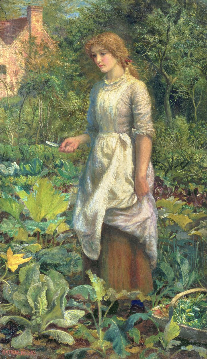 Phyllis, 1887 körül alkotó: Arthur Hughes