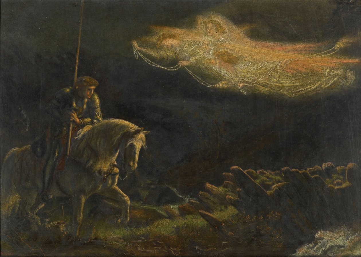 Sir Galahad. A Szent Grál keresése alkotó: Arthur Hughes