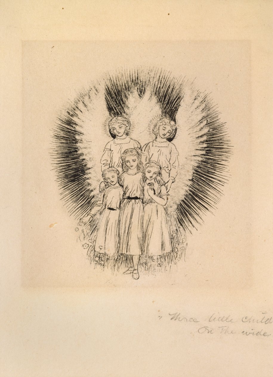 Három kisgyermek a széles földön, 19. század vége alkotó: Arthur Hughes