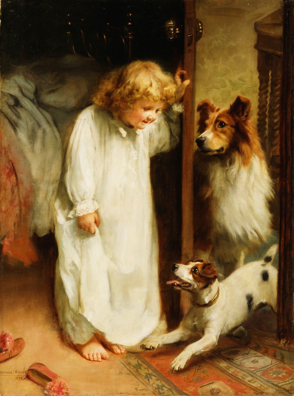 A reggeli köszöntés alkotó: Arthur John Elsley