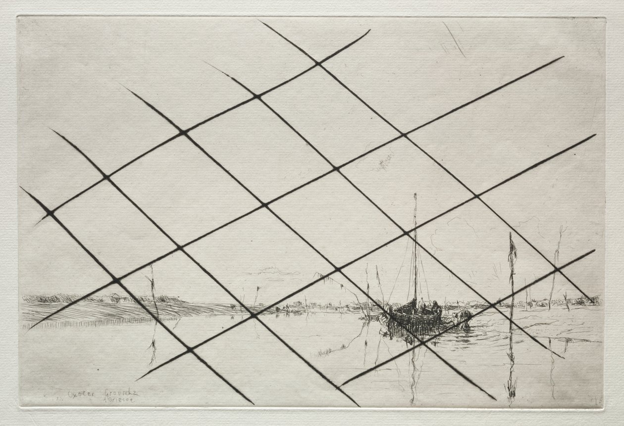 Oyster Grounds (az Essex-pataknál apálykor) alkotó: Arthur John Trevor Briscoe