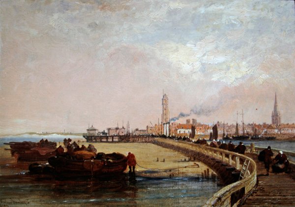 A dokkoknál: Calais alkotó: Arthur Joseph Meadows