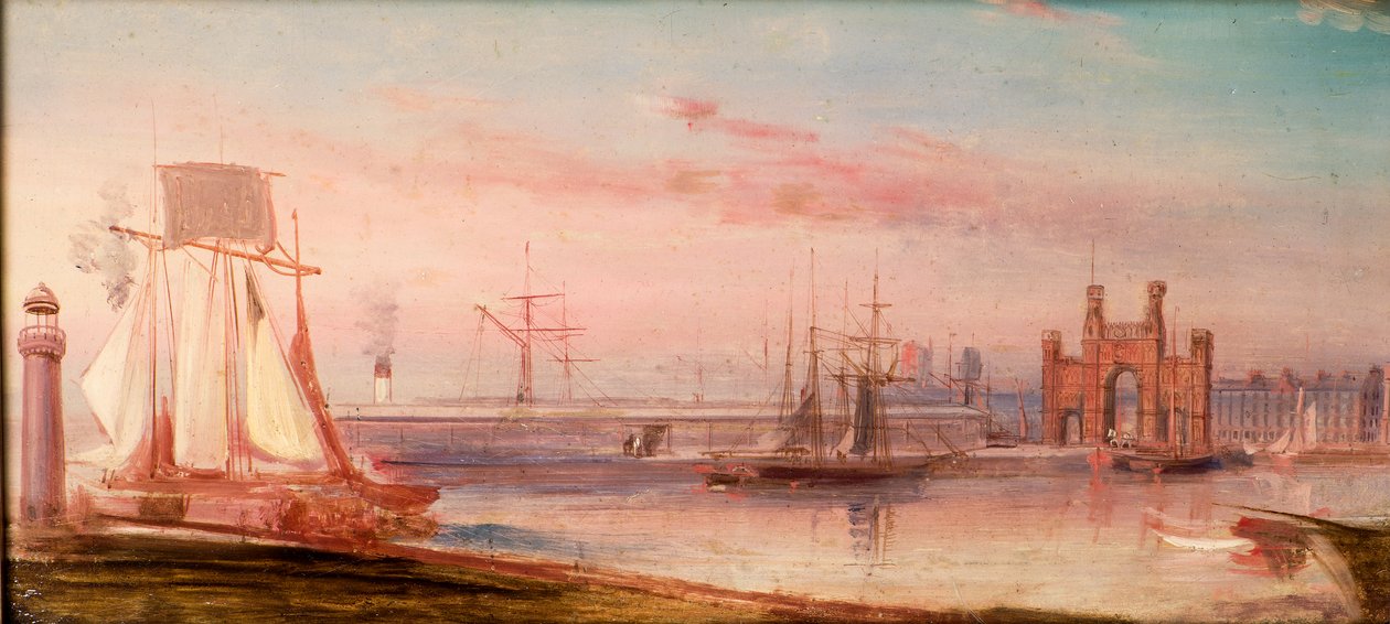 Earl Grey Dock, a "Sir Jamsetjee Family" hajóval alkotó: Arthur Lee