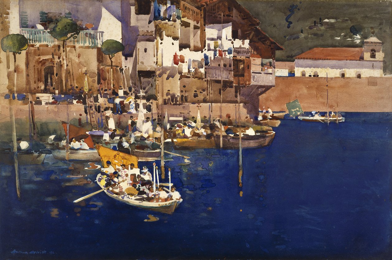 Egy mediterrán kikötő alkotó: Arthur Melville
