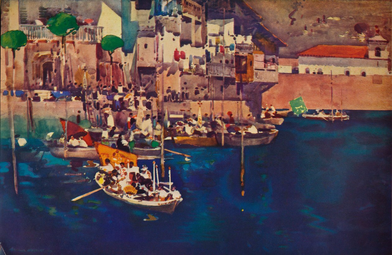 Egy mediterrán kikötő, 1892-1935 alkotó: Arthur Melville